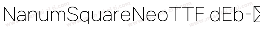 NanumSquareNeoTTF dEb字体转换